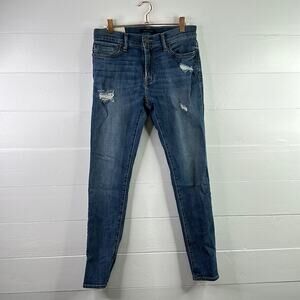 ABERCROMBIE & FITCH Light Wash‎ Super Skinny Denim Jean Stretch Pants  29 x 30